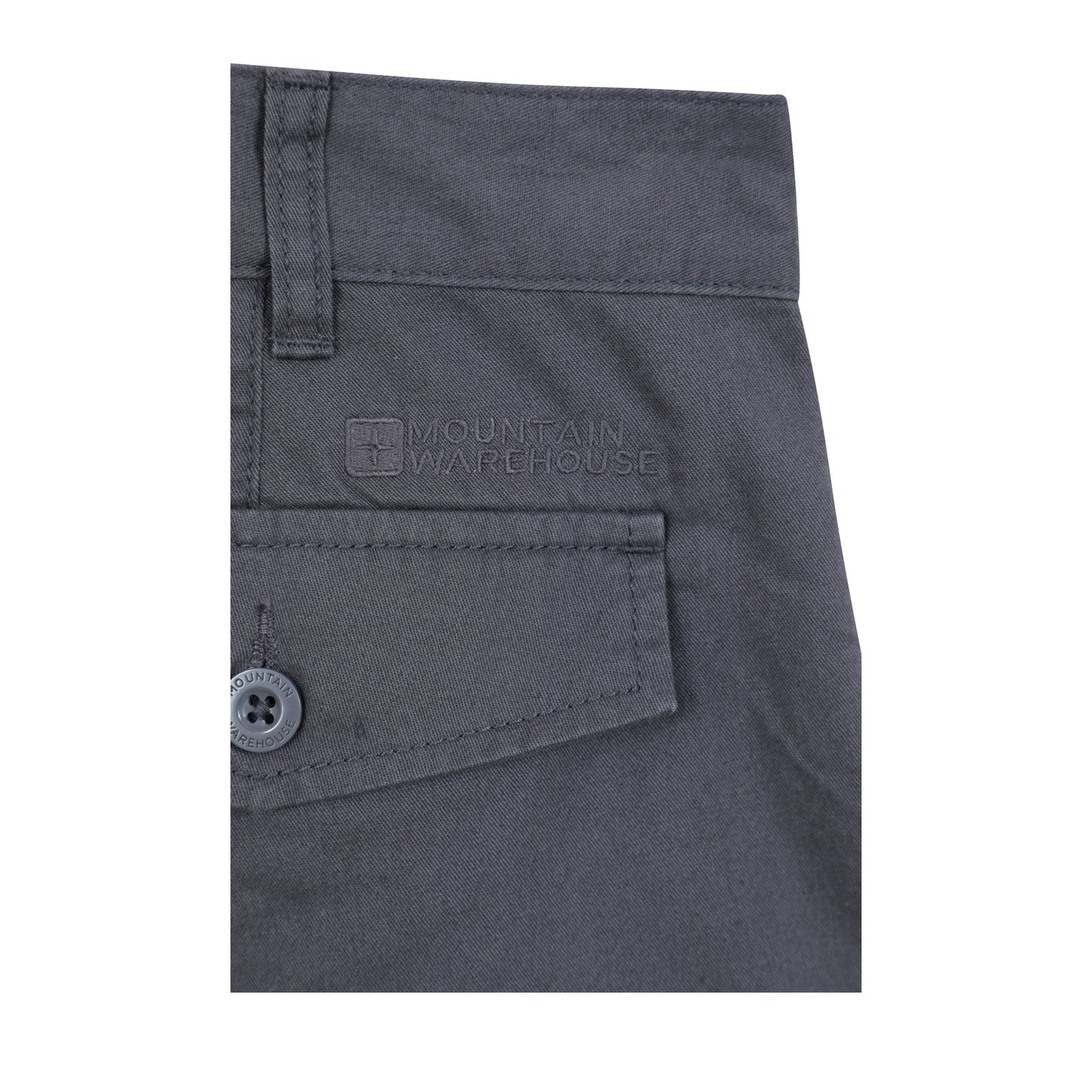 Dark Grey - Pack Shot - Mountain Warehouse Mens Lakeside Cargo Shorts