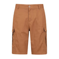 Tan - Front - Mountain Warehouse Mens Lakeside Cargo Shorts