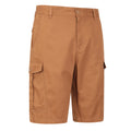 Tan - Side - Mountain Warehouse Mens Lakeside Cargo Shorts