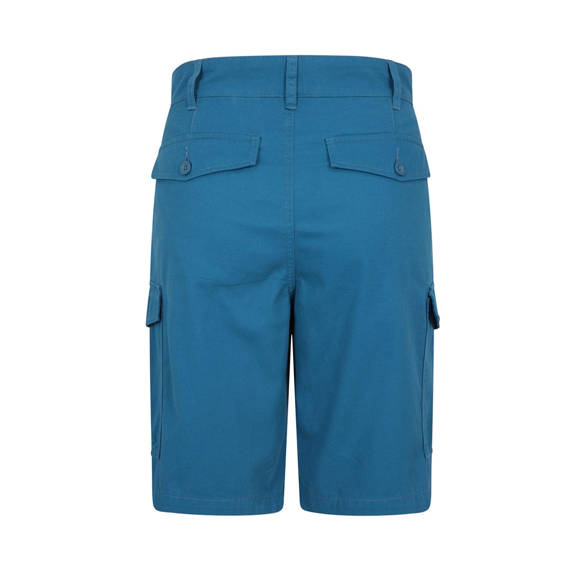 Teal - Back - Mountain Warehouse Mens Lakeside Cargo Shorts