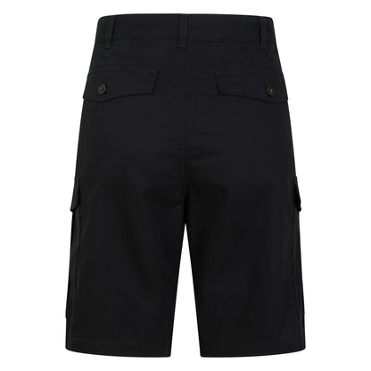 Black - Back - Mountain Warehouse Mens Lakeside Cargo Shorts
