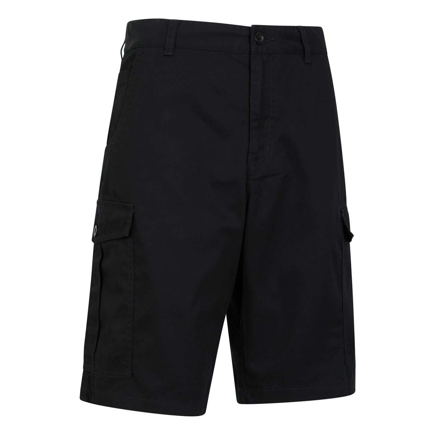 Black - Side - Mountain Warehouse Mens Lakeside Cargo Shorts