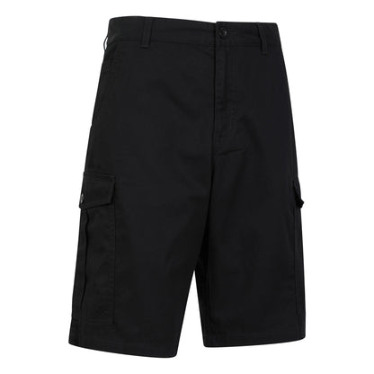 Black - Side - Mountain Warehouse Mens Lakeside Cargo Shorts