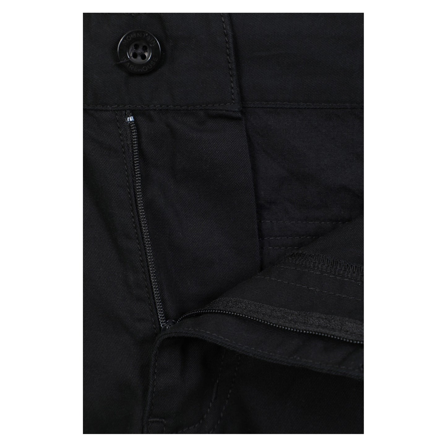 Black - Pack Shot - Mountain Warehouse Mens Lakeside Cargo Shorts