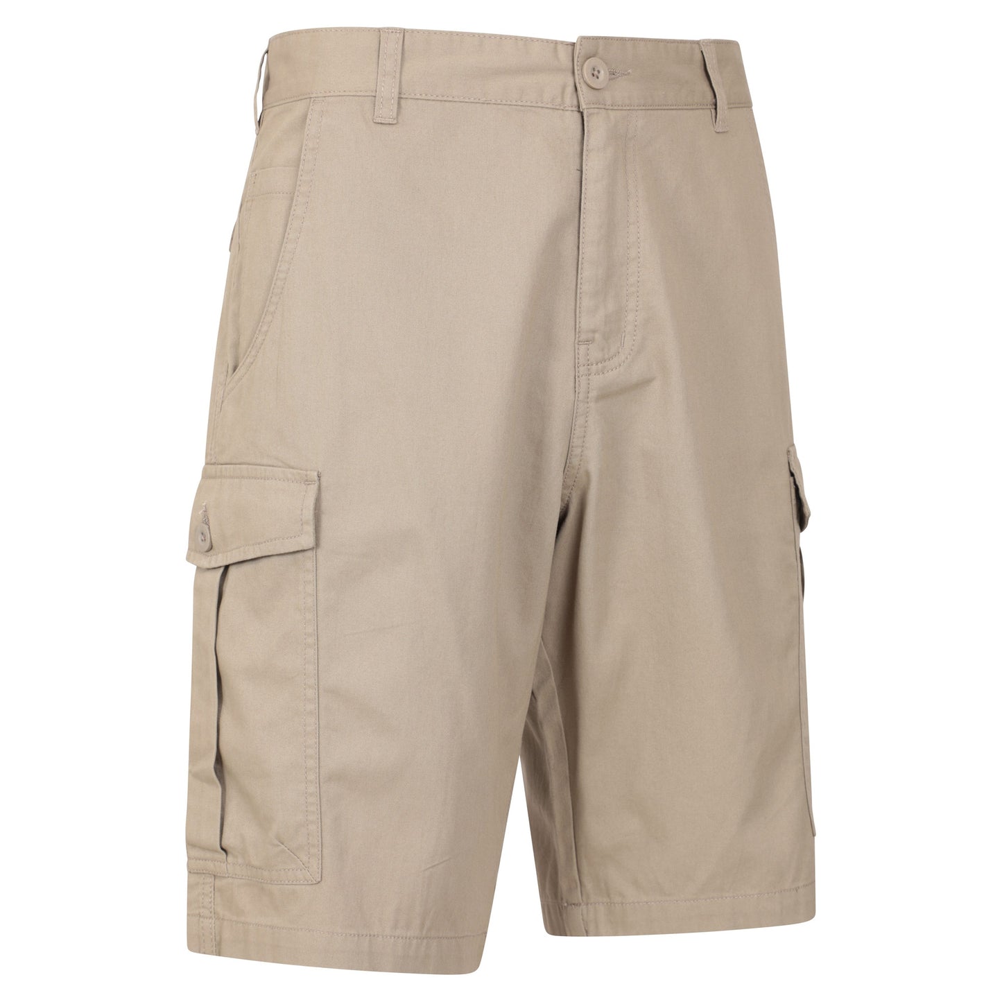 Beige - Side - Mountain Warehouse Mens Lakeside Cargo Shorts