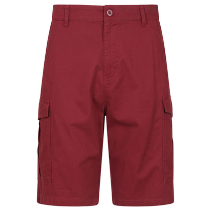 Burgundy - Front - Mountain Warehouse Mens Lakeside Cargo Shorts