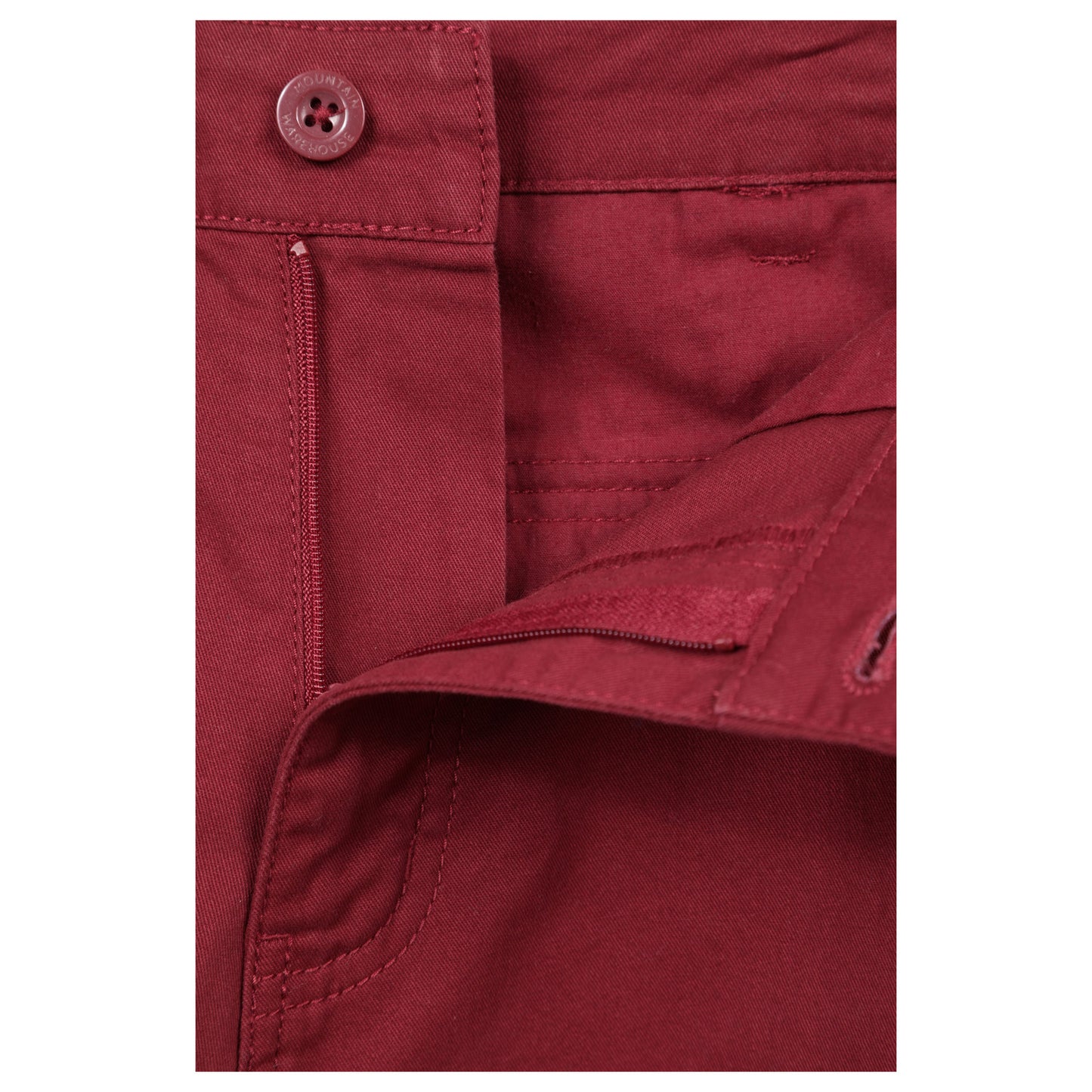 Burgundy - Lifestyle - Mountain Warehouse Mens Lakeside Cargo Shorts