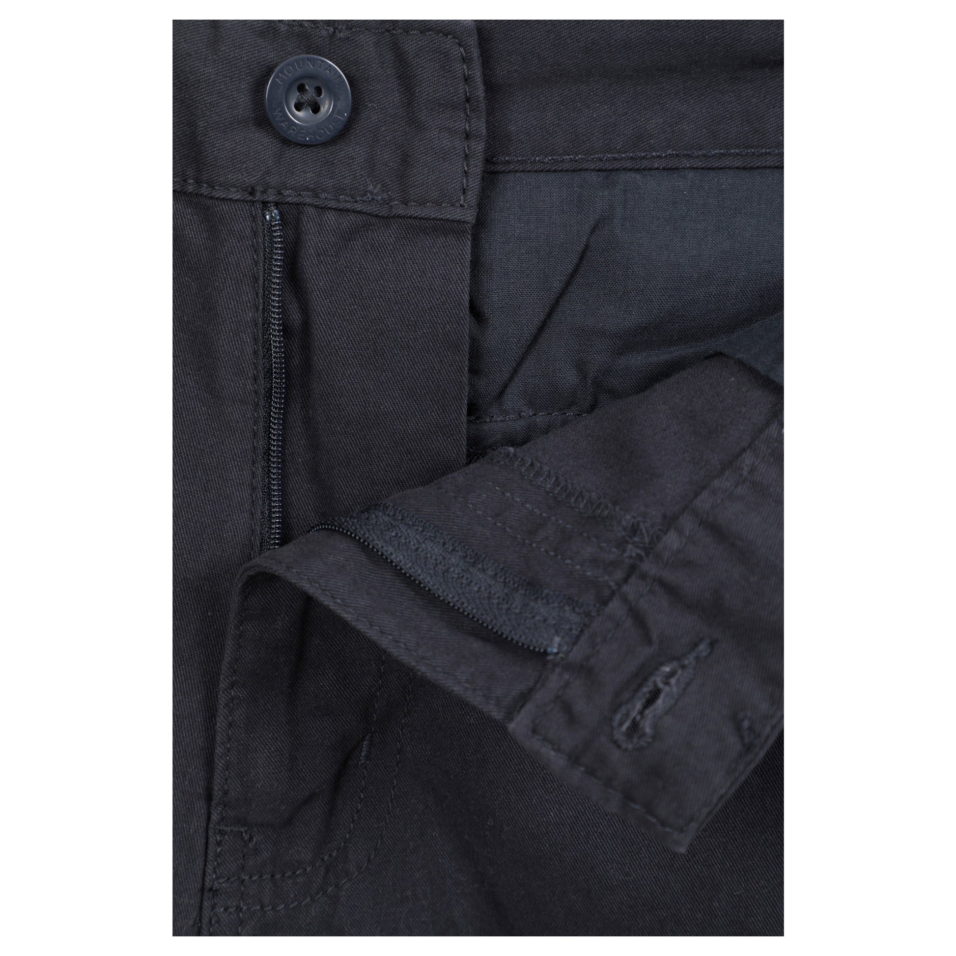 Navy - Pack Shot - Mountain Warehouse Mens Lakeside Cargo Shorts