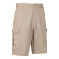 Beige - Side - Mountain Warehouse Mens Lakeside Cargo Shorts