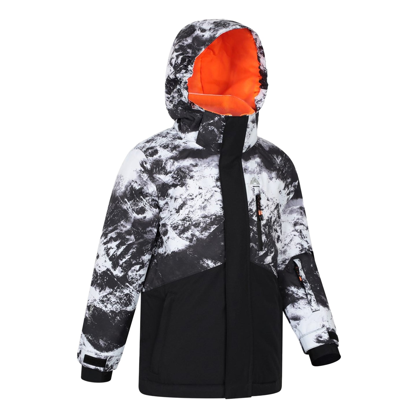Dark Grey - Side - Mountain Warehouse Childrens-Kids Himalayan Abstract Ski Jacket