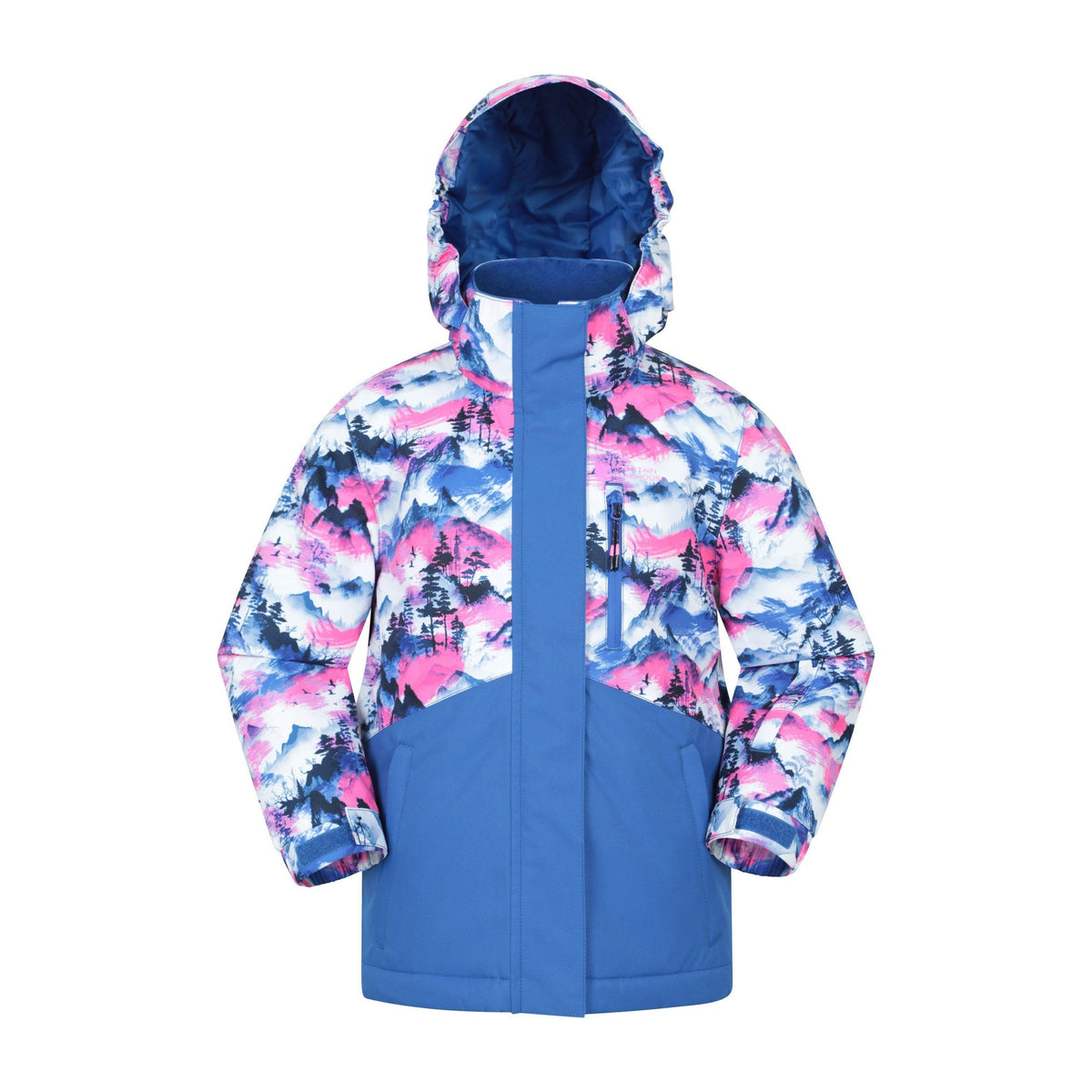 Bright Pink - Front - Mountain Warehouse Childrens-Kids Himalayan Abstract Ski Jacket