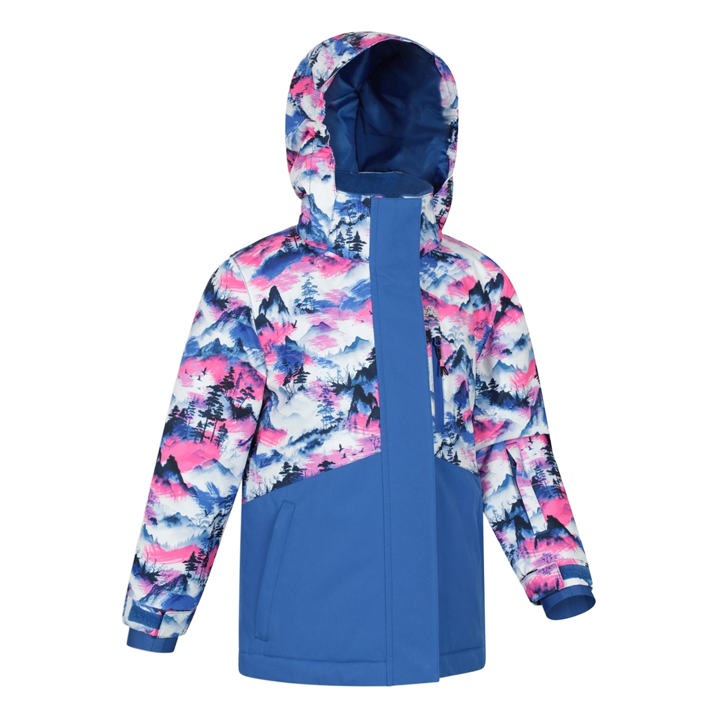 Bright Pink - Back - Mountain Warehouse Childrens-Kids Himalayan Abstract Ski Jacket