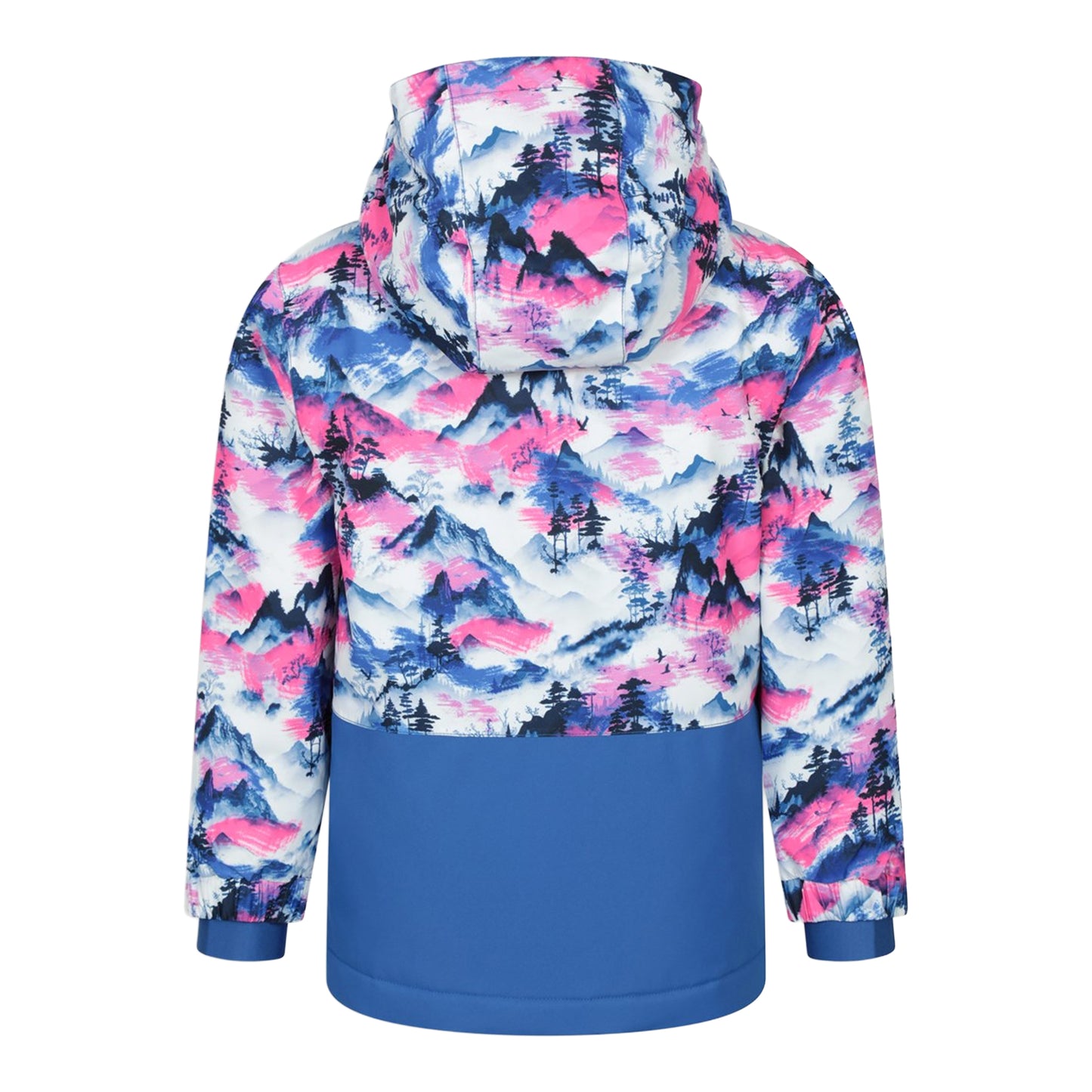 Bright Pink - Side - Mountain Warehouse Childrens-Kids Himalayan Abstract Ski Jacket