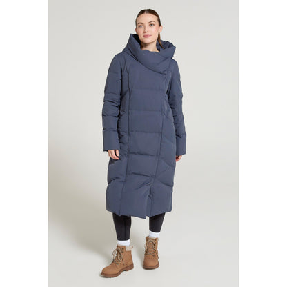 Blue - Front - Mountain Warehouse Womens-Ladies Extreme Wrap Down Jacket