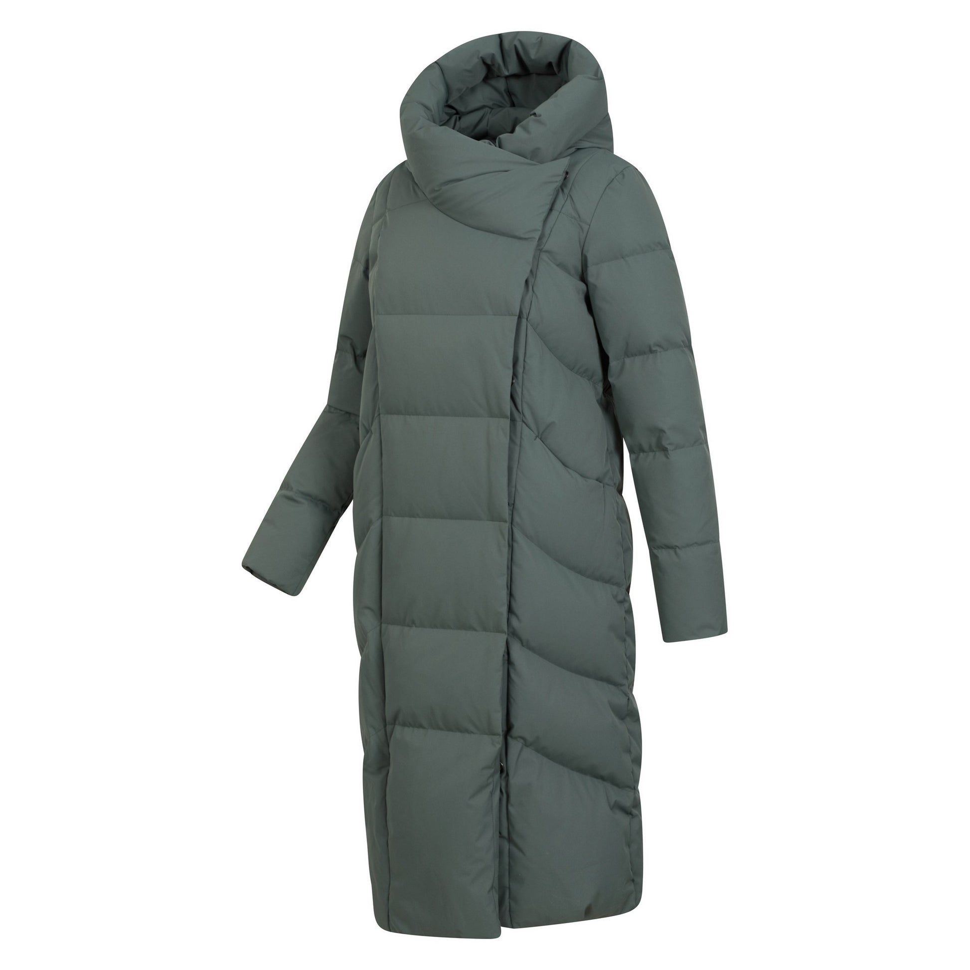 Dark Khaki - Lifestyle - Mountain Warehouse Womens-Ladies Extreme Wrap Down Jacket