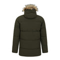 Khaki Green - Back - Mountain Warehouse Mens Fern Water Resistant Padded Parka