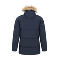 Navy - Back - Mountain Warehouse Mens Fern Water Resistant Padded Parka