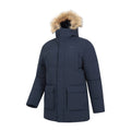 Navy - Lifestyle - Mountain Warehouse Mens Fern Water Resistant Padded Parka