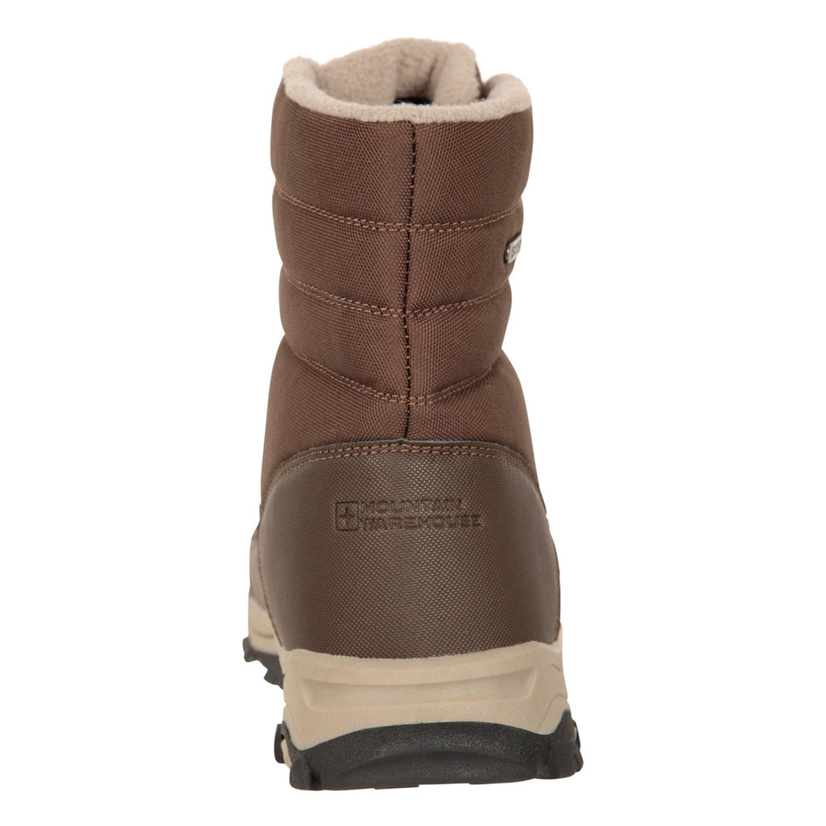 Brown - Back - Mountain Warehouse Mens Ohio Fleece Lined Snow Boots