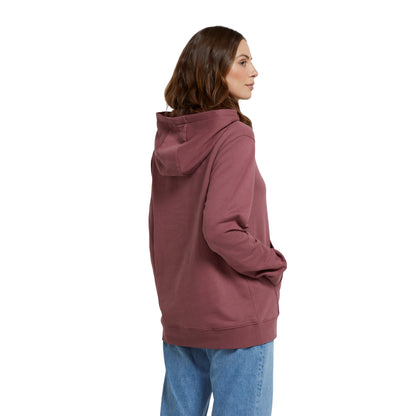 Burgundy - Back - Animal Womens-Ladies Maya Hoodie