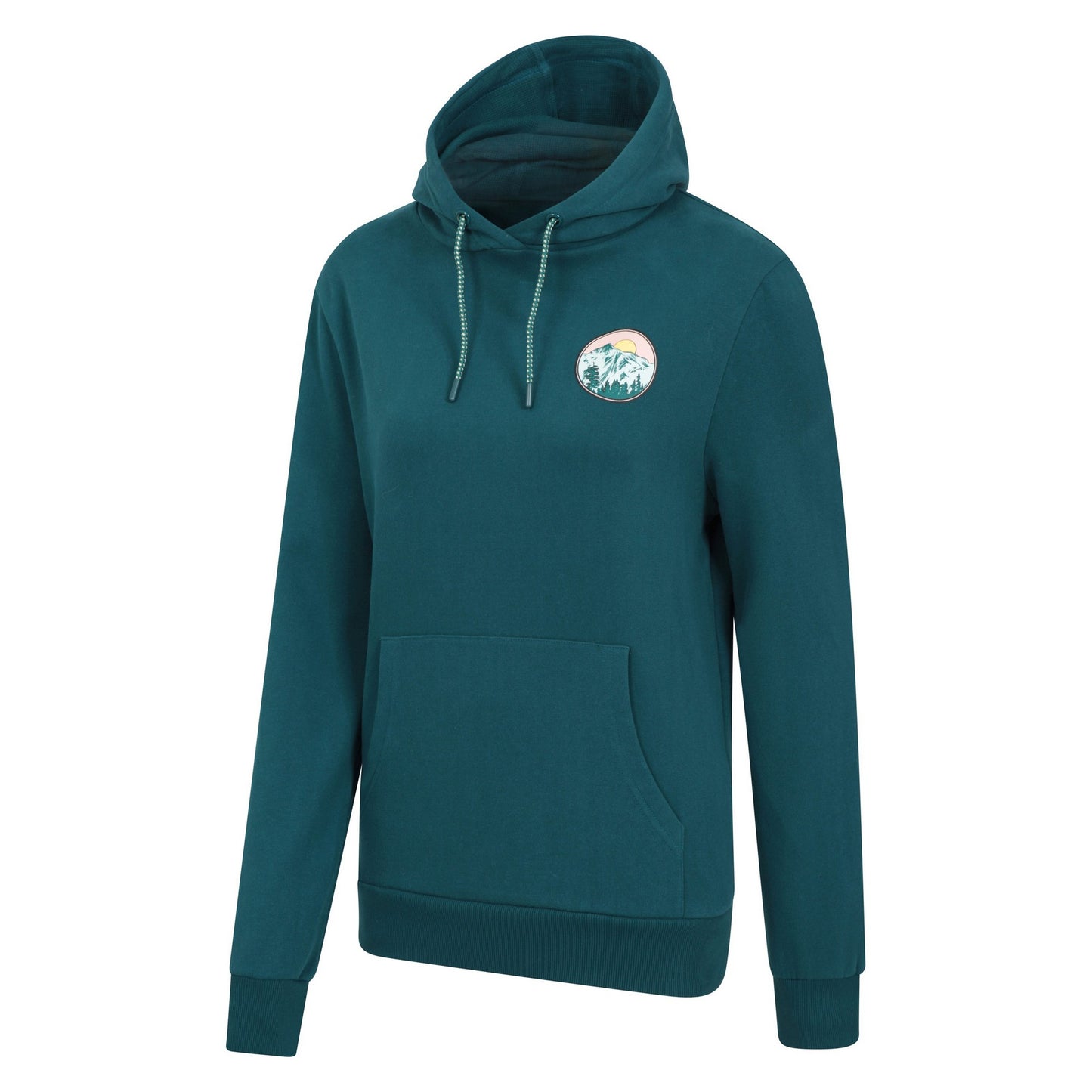 Teal - Side - Mountain Warehouse Womens-Ladies Sunrise Hoodie