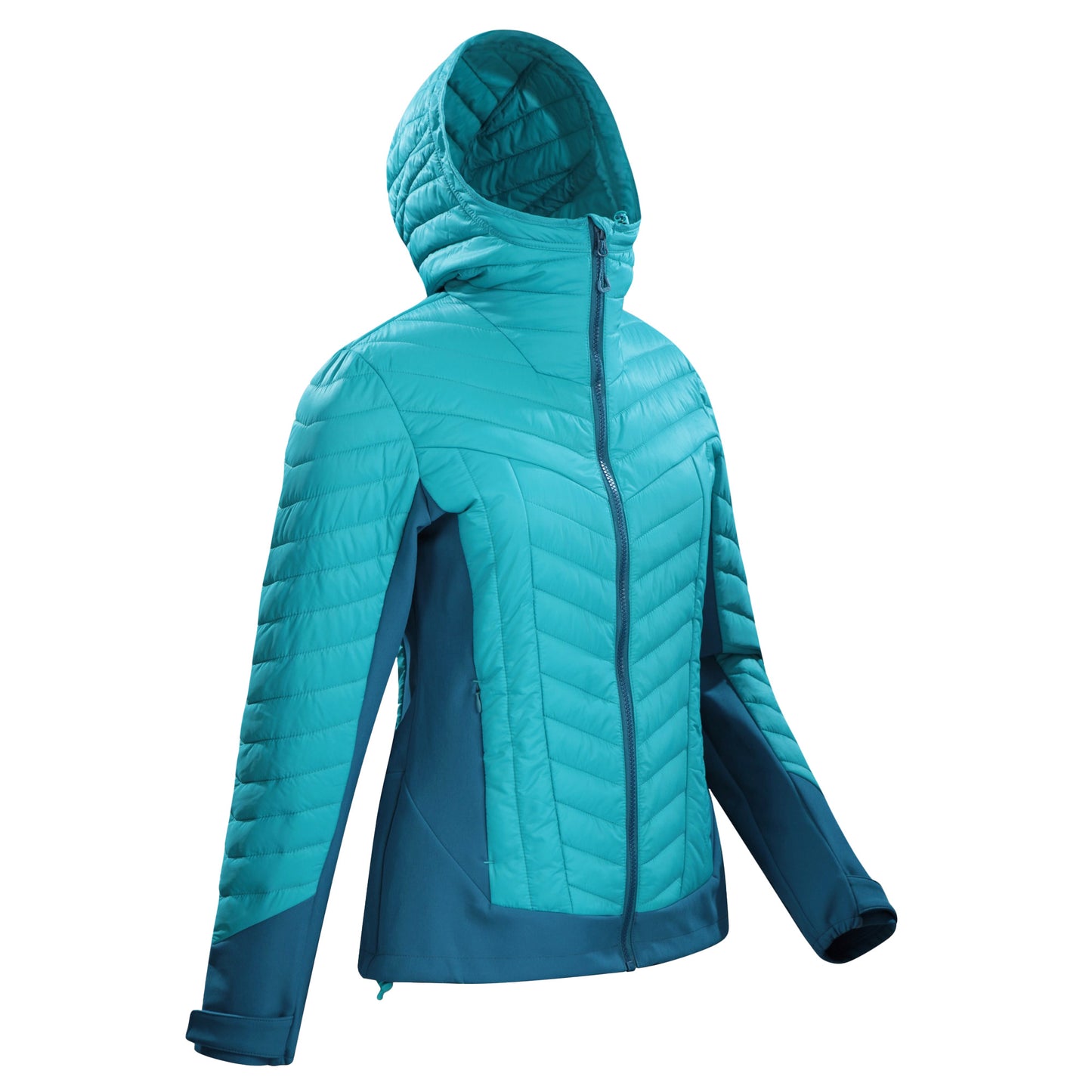 Teal - Side - Mountain Warehouse Womens-Ladies Ultra Siurana Insulated Padded Jacket