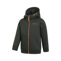 Khaki Green - Side - Mountain Warehouse Childrens-Kids Nordic II Full Zip Hoodie