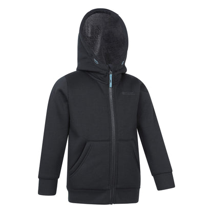 Black - Side - Mountain Warehouse Childrens-Kids Nordic II Full Zip Hoodie