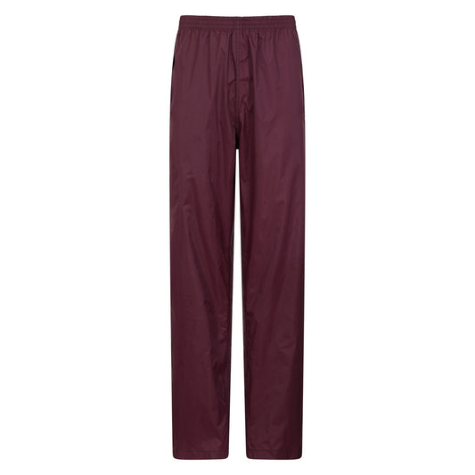 Dark Purple - Front - Mountain Warehouse Womens-Ladies Pakka Waterproof Over Trousers