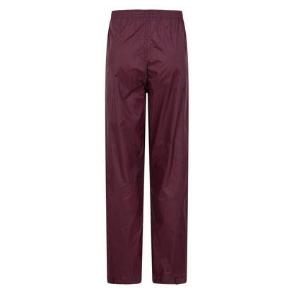Dark Purple - Back - Mountain Warehouse Womens-Ladies Pakka Waterproof Over Trousers