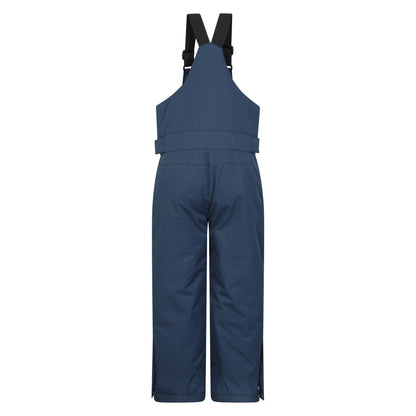Navy - Back - Mountain Warehouse Childrens-Kids Hakuba Snow Salopettes