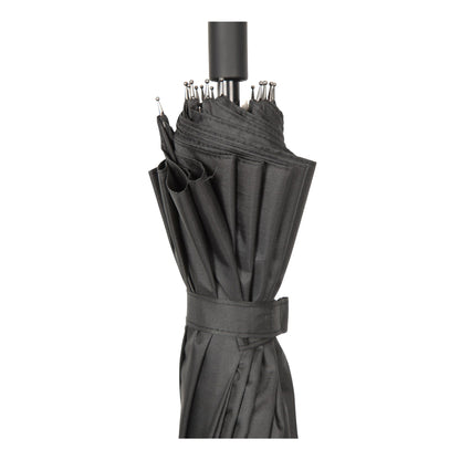 Black - Pack Shot - Mountain Warehouse Classic Folding Umbrella