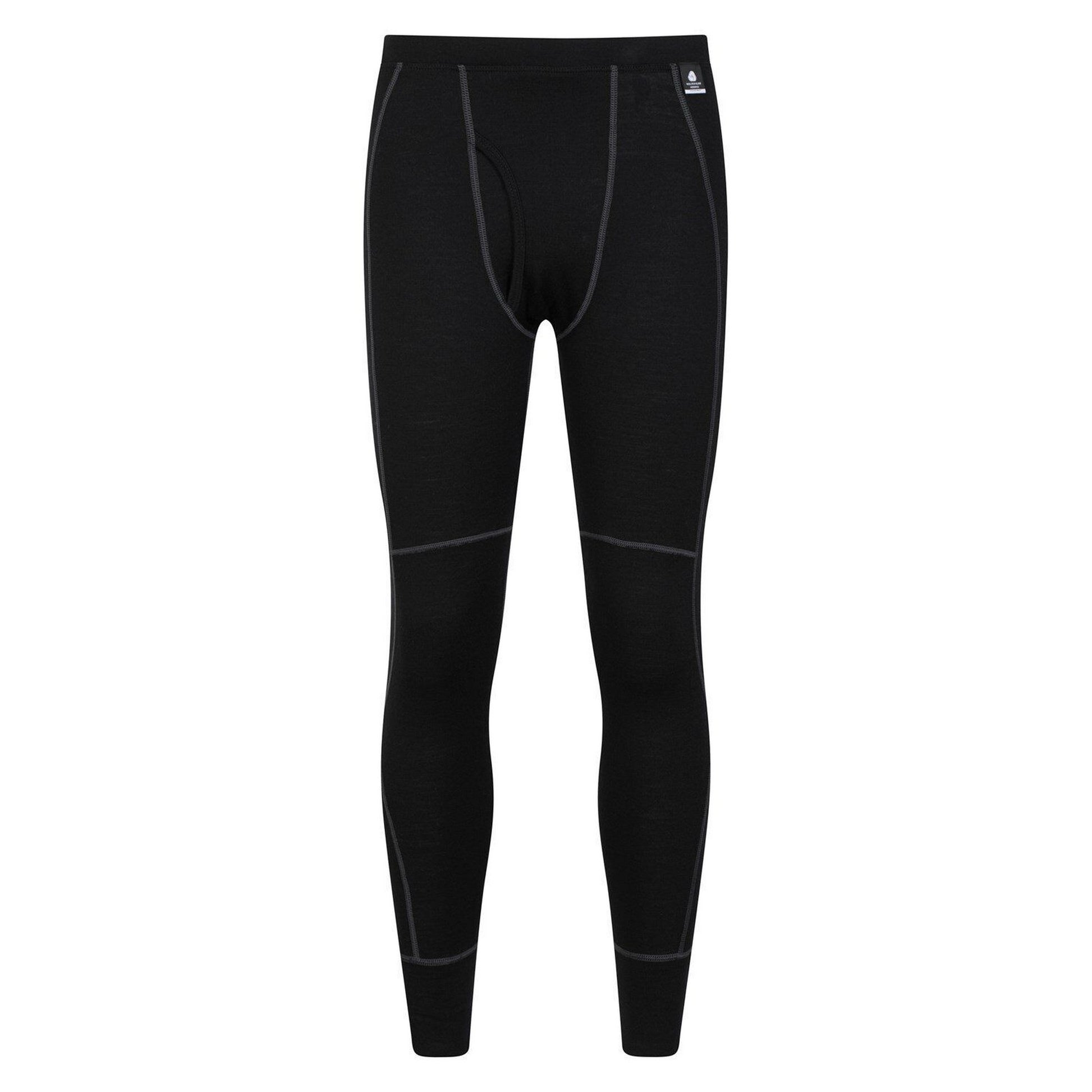 Black - Lifestyle - Mountain Warehouse Mens Asgard Merino Wool Base Layer Set