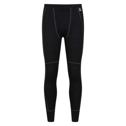 Black - Lifestyle - Mountain Warehouse Mens Asgard Merino Wool Base Layer Set