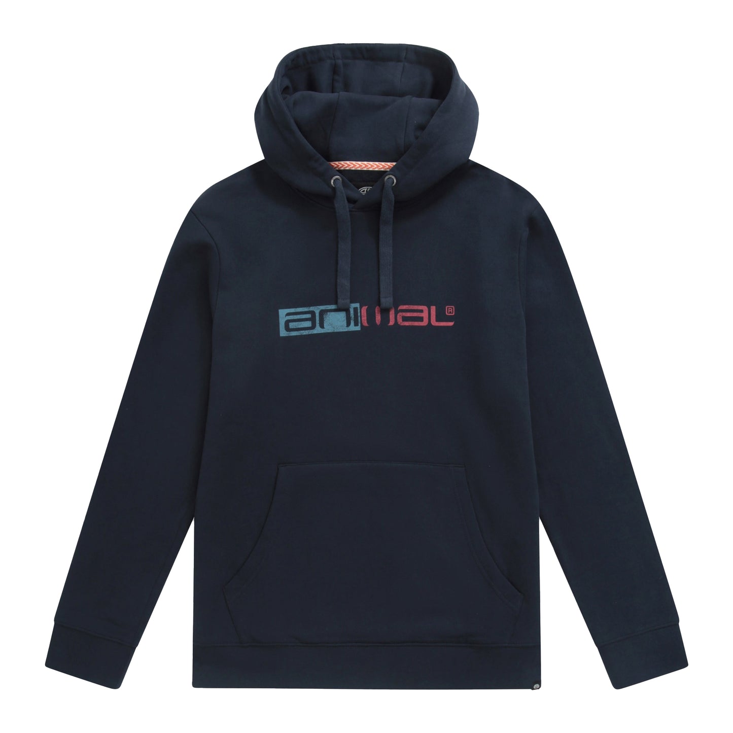 Navy - Front - Animal Mens River Organic Hoodie