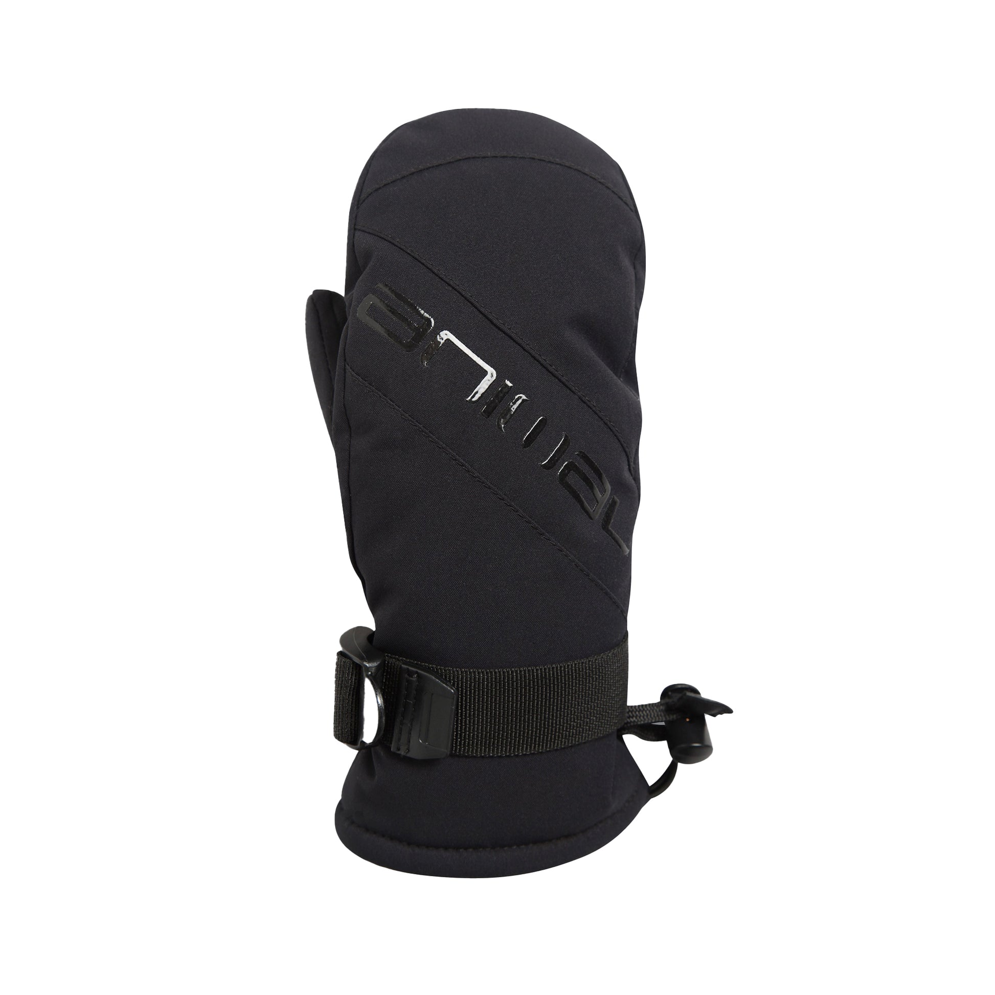 Black - Front - Animal Childrens-Kids Cosy Ski Mittens