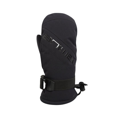 Black - Front - Animal Childrens-Kids Cosy Ski Mittens