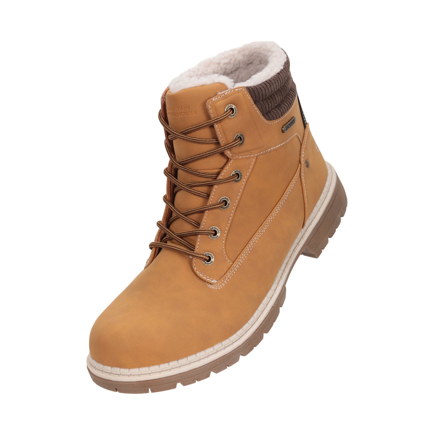 Light Brown - Front - Mountain Warehouse Mens Oslo Thermal Waterproof Walking Boots