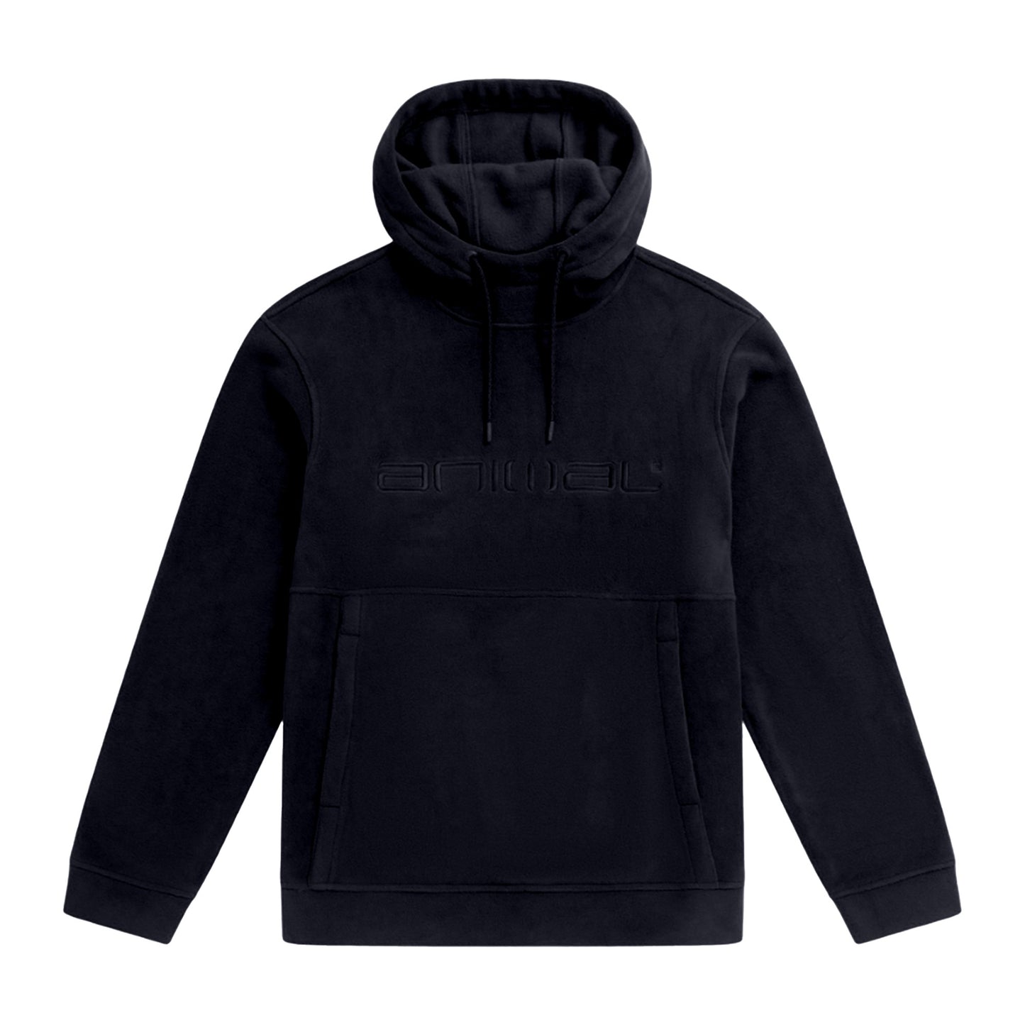 Black - Front - Animal Mens Louis Fleece Hoodie
