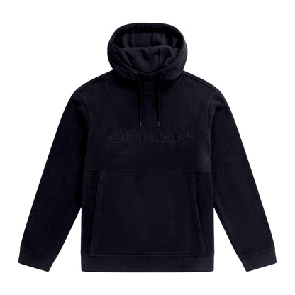 Black - Front - Animal Mens Louis Fleece Hoodie