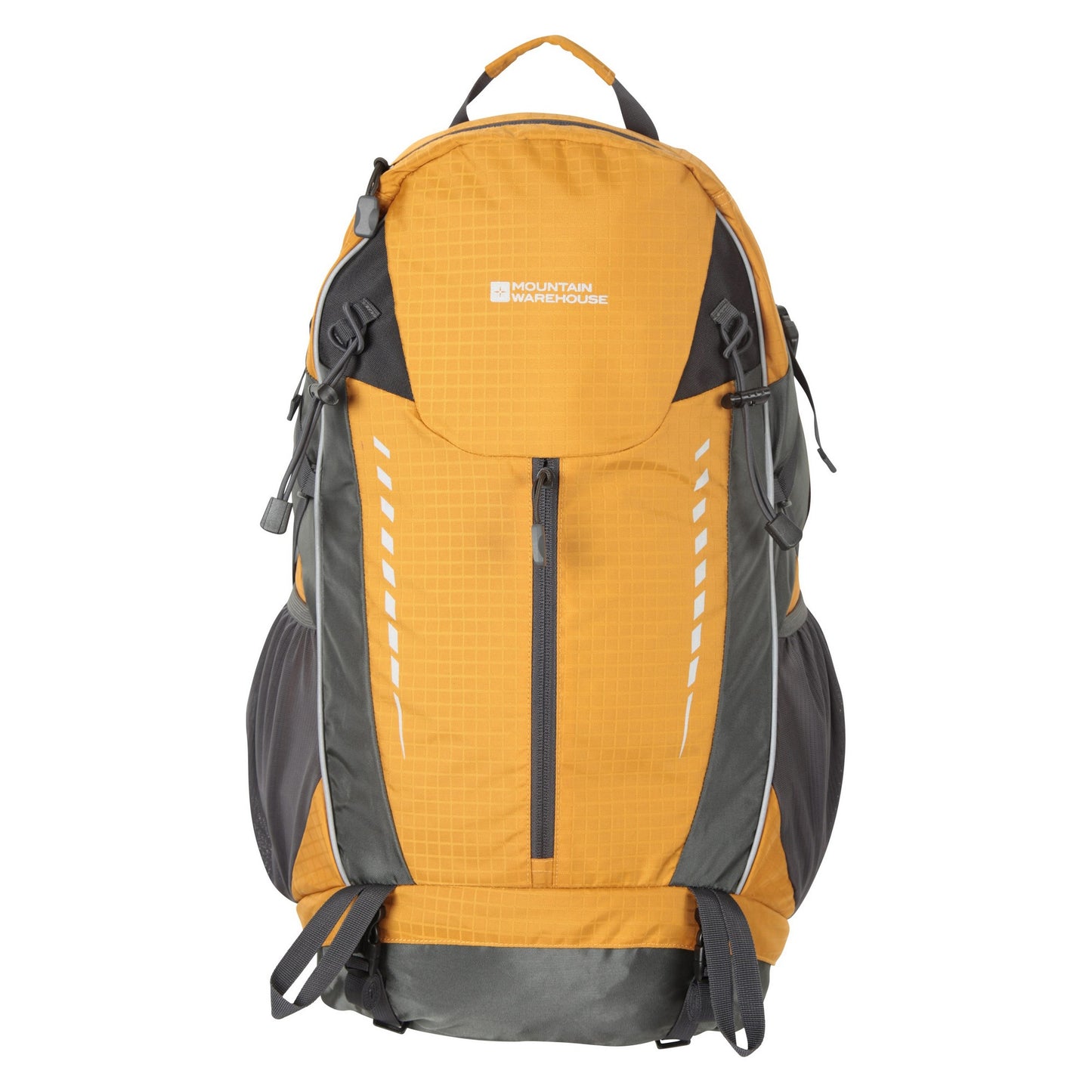 Yellow - Front - Mountain Warehouse Adventurer Zip Front 45L Backpack