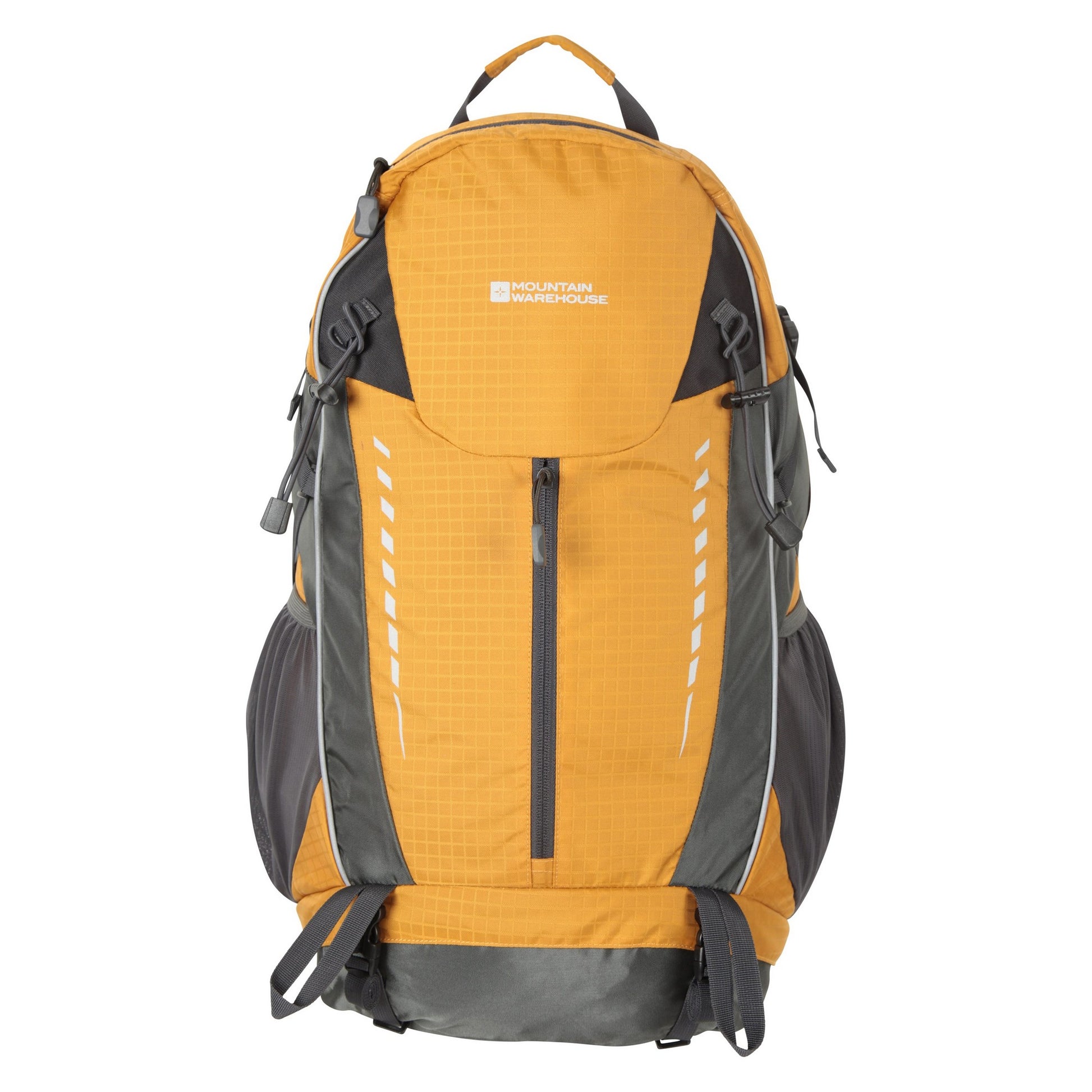 Yellow - Front - Mountain Warehouse Adventurer Zip Front 45L Backpack