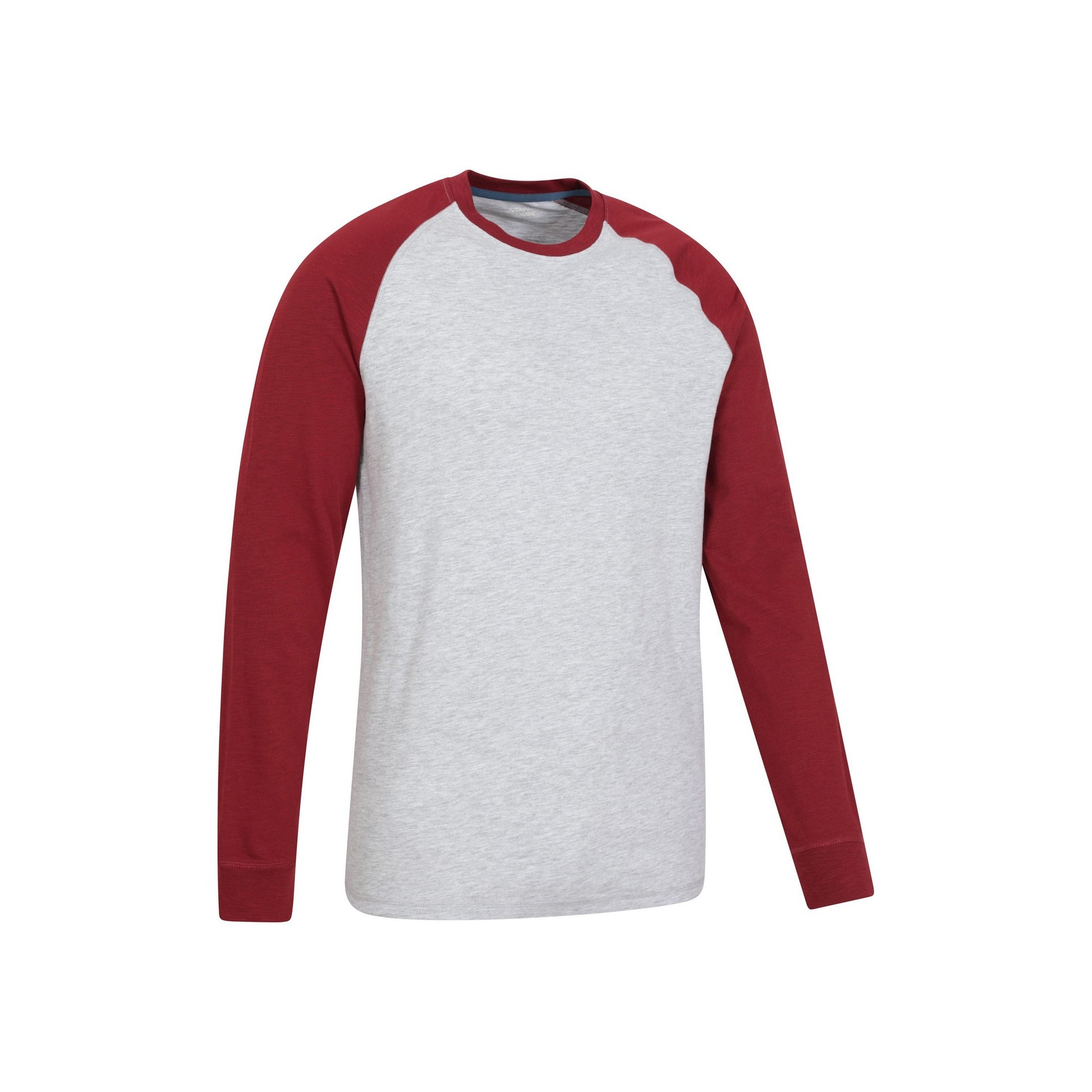 Red - Side - Mountain Warehouse Mens Colby Slub Raglan Top