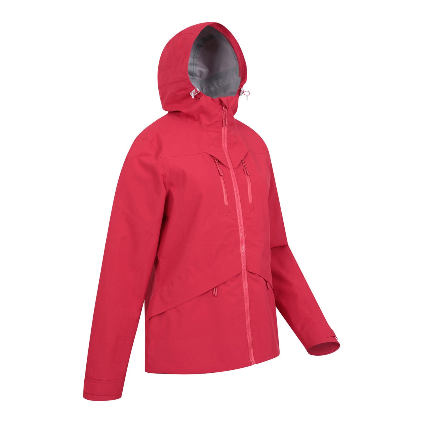 Dark Red - Side - Mountain Warehouse Womens-Ladies Rhine Extreme 3 Layer Waterproof Jacket
