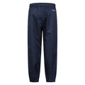 Navy - Back - Mountain Warehouse Childrens-Kids Gale Waterproof Over Trousers