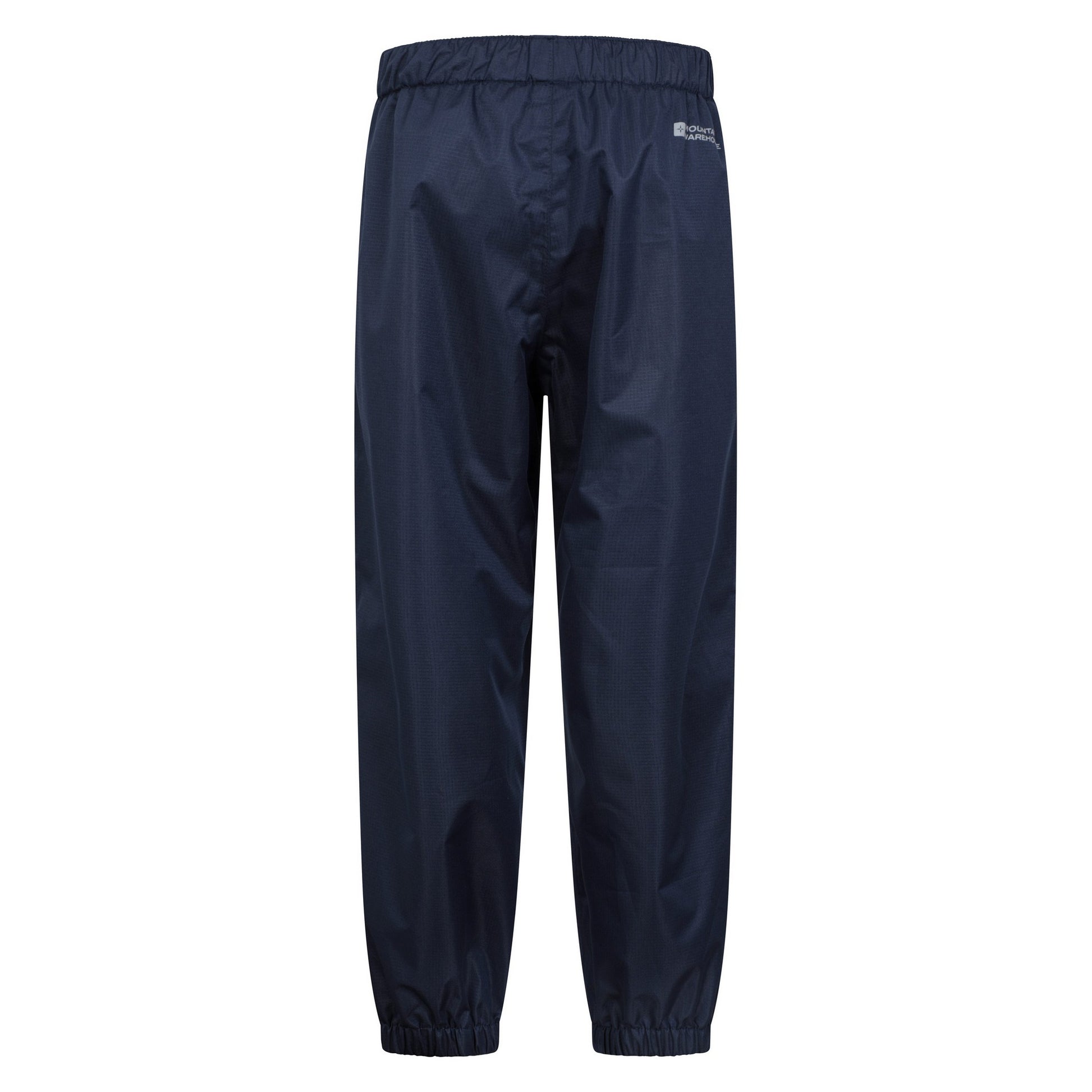 Navy - Back - Mountain Warehouse Childrens-Kids Gale Waterproof Over Trousers
