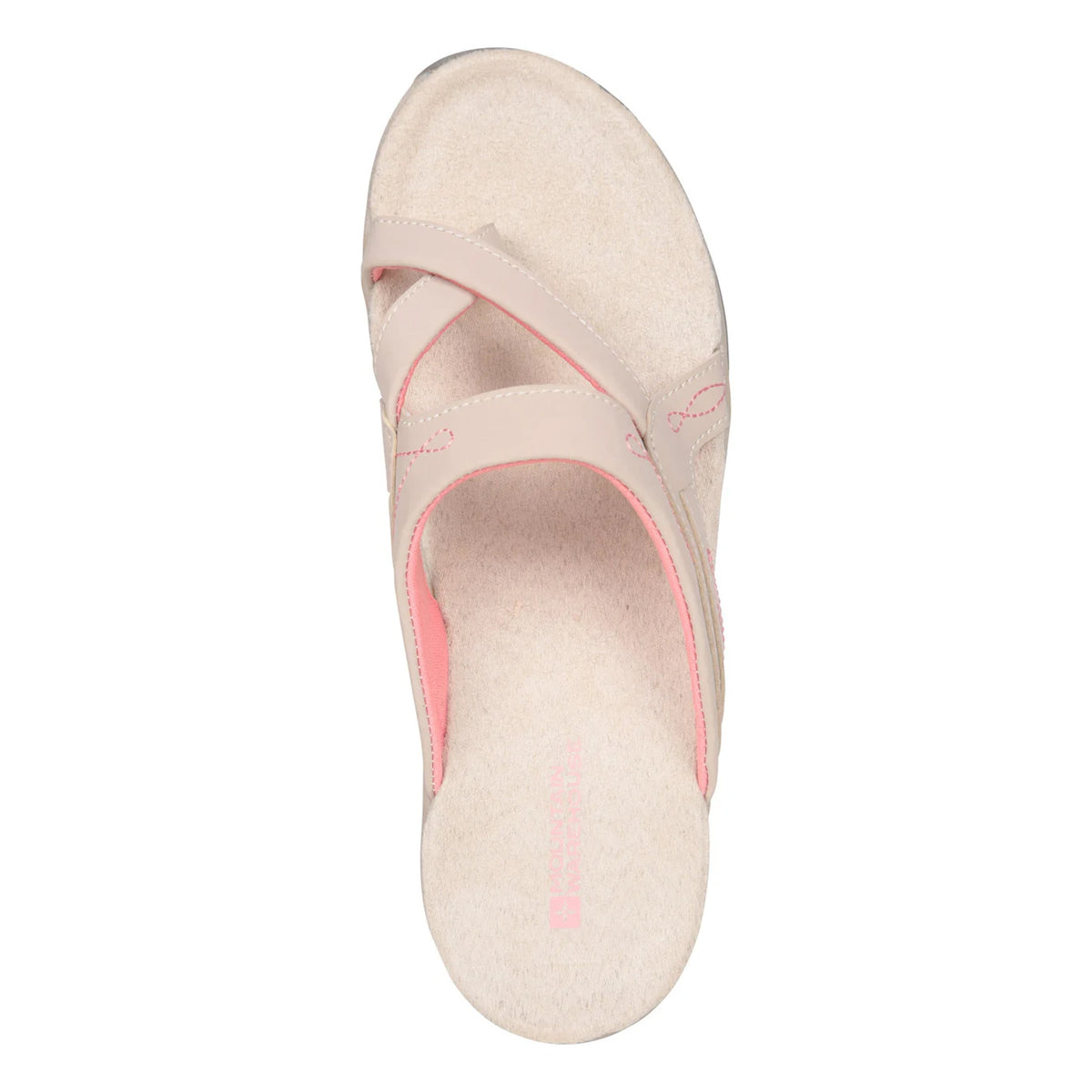 Light Beige - Pack Shot - Mountain Warehouse Womens-Ladies Shoreline Flip Flops