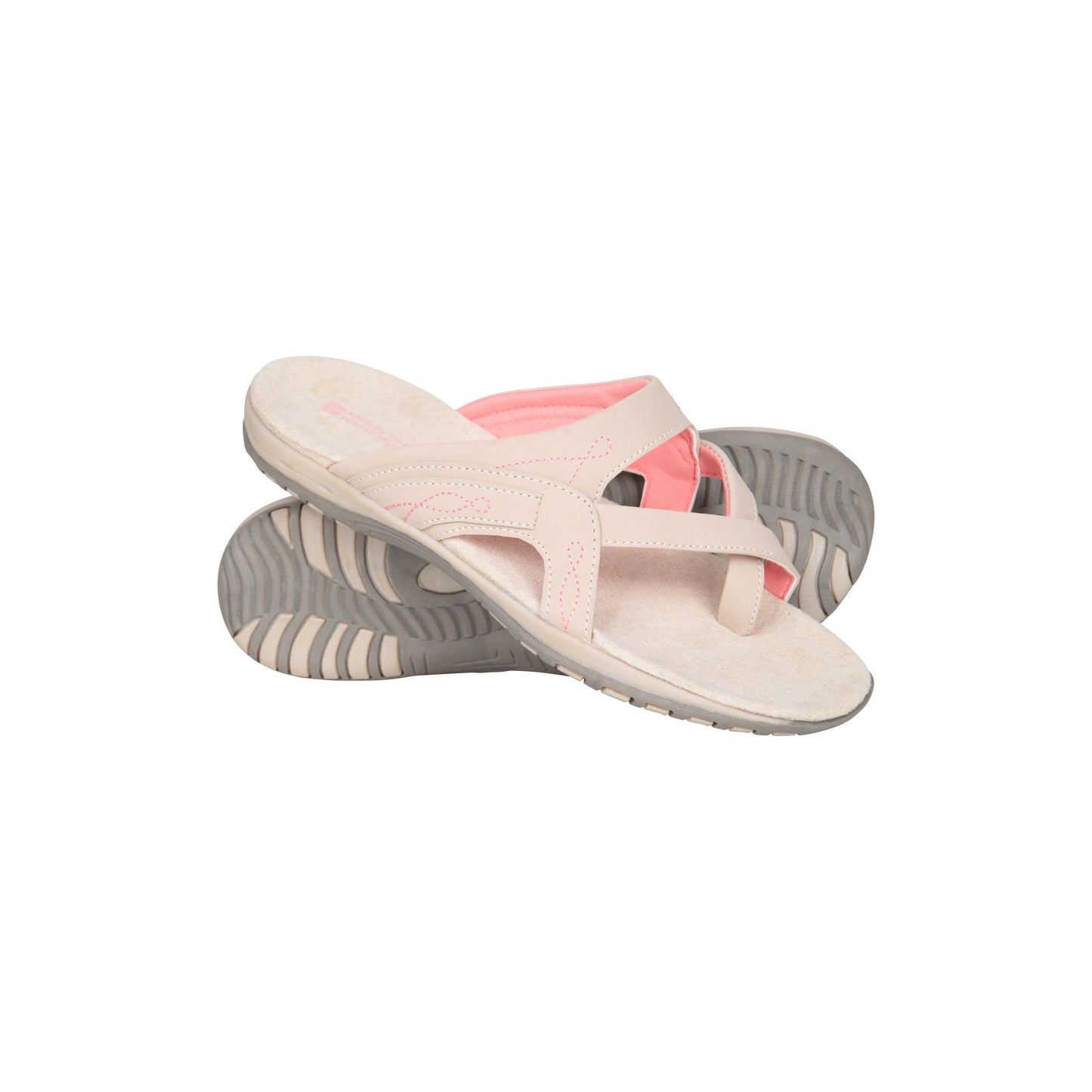 Light Beige - Front - Mountain Warehouse Womens-Ladies Shoreline Flip Flops