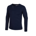 Navy - Side - Mountain Warehouse Mens Merino Wool Lightweight Long-Sleeved Base Layer Top