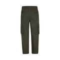 Khaki - Back - Mountain Warehouse Childrens-Kids Jersey Lined Pull-On Cargo Trousers